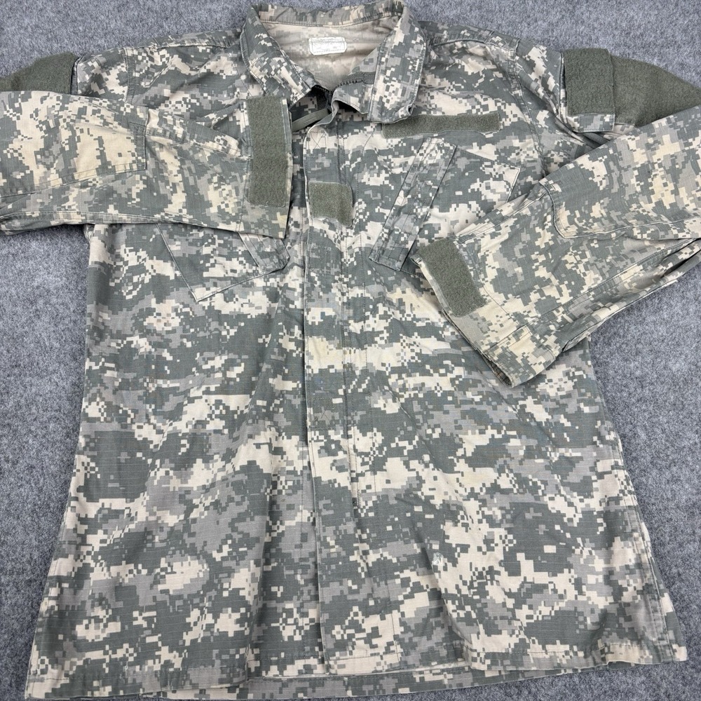 Army Uniform Jacket Medium Digital Camo‎ Ripstop Military Coat Full Zip Tactical
